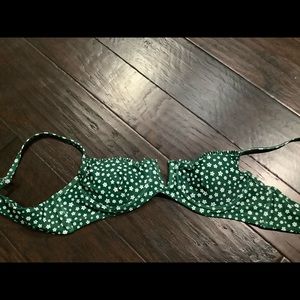 Dark Green Bikini Top